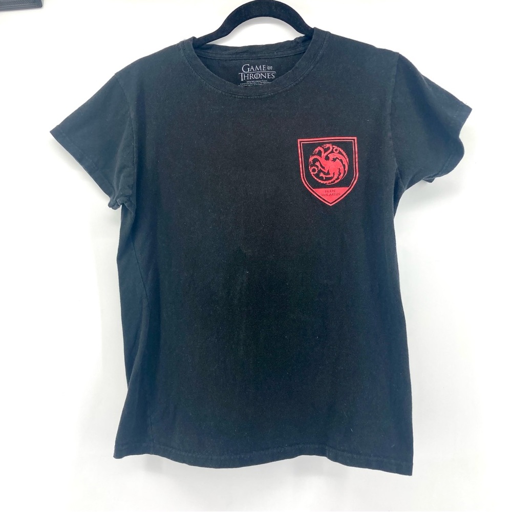Hot topic game of thrones house targaryen black and red tshirt size small